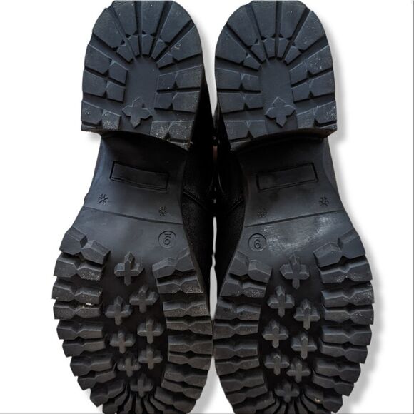 Steve Madden Women's Faux Fur Lined Chunky Heeled Boot sz‎ 9 black - Picture 11 of 14